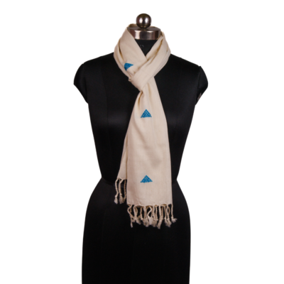 Eri Stoles Blue Triangle Motifs