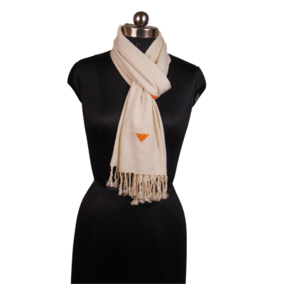 Eri Stoles Triangle Motifs in Orange