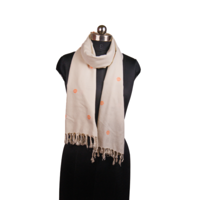 Eri Stoles Circle Motif in Orange