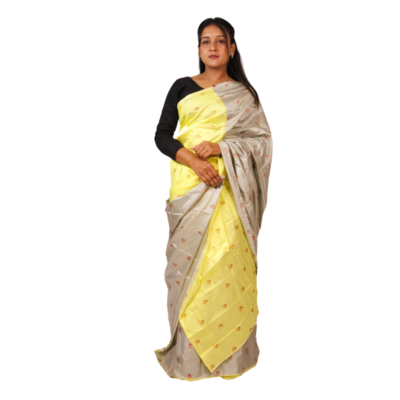 Mekhela Chadar in Yellow