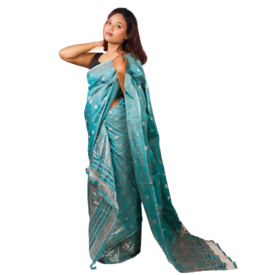 Silk Mekhela Sadar in Blue