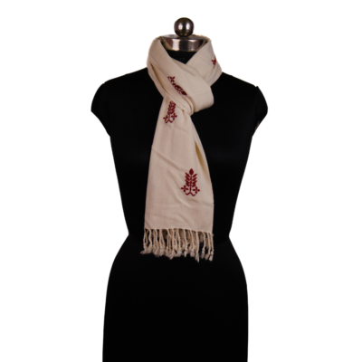 Eri Stoles in White & Red